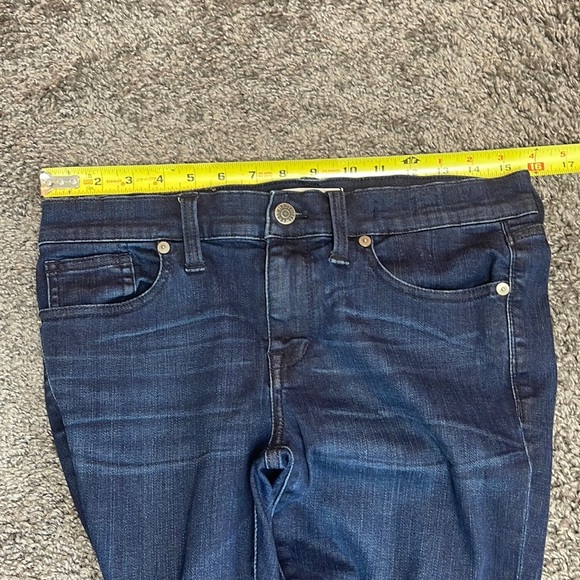 Madewell Skinny dark blue denim zipper ankle stretch jeans women’s size 28 - Picture 12 of 17